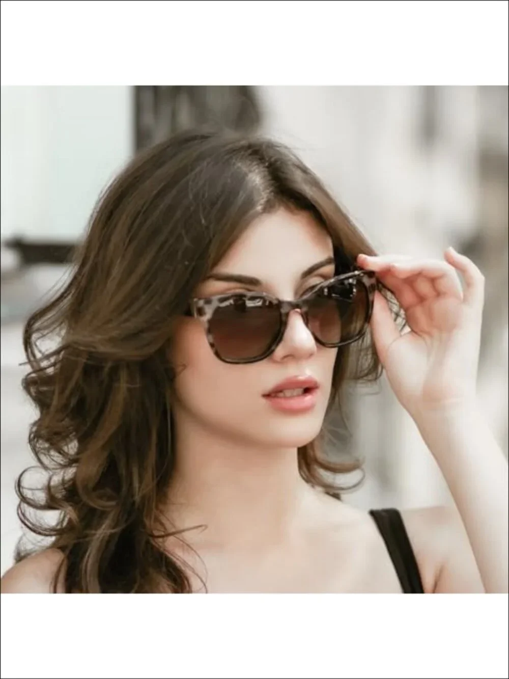 Cat Eye Polarized Sunglasses UV400 Oversized Retro Shield Shades